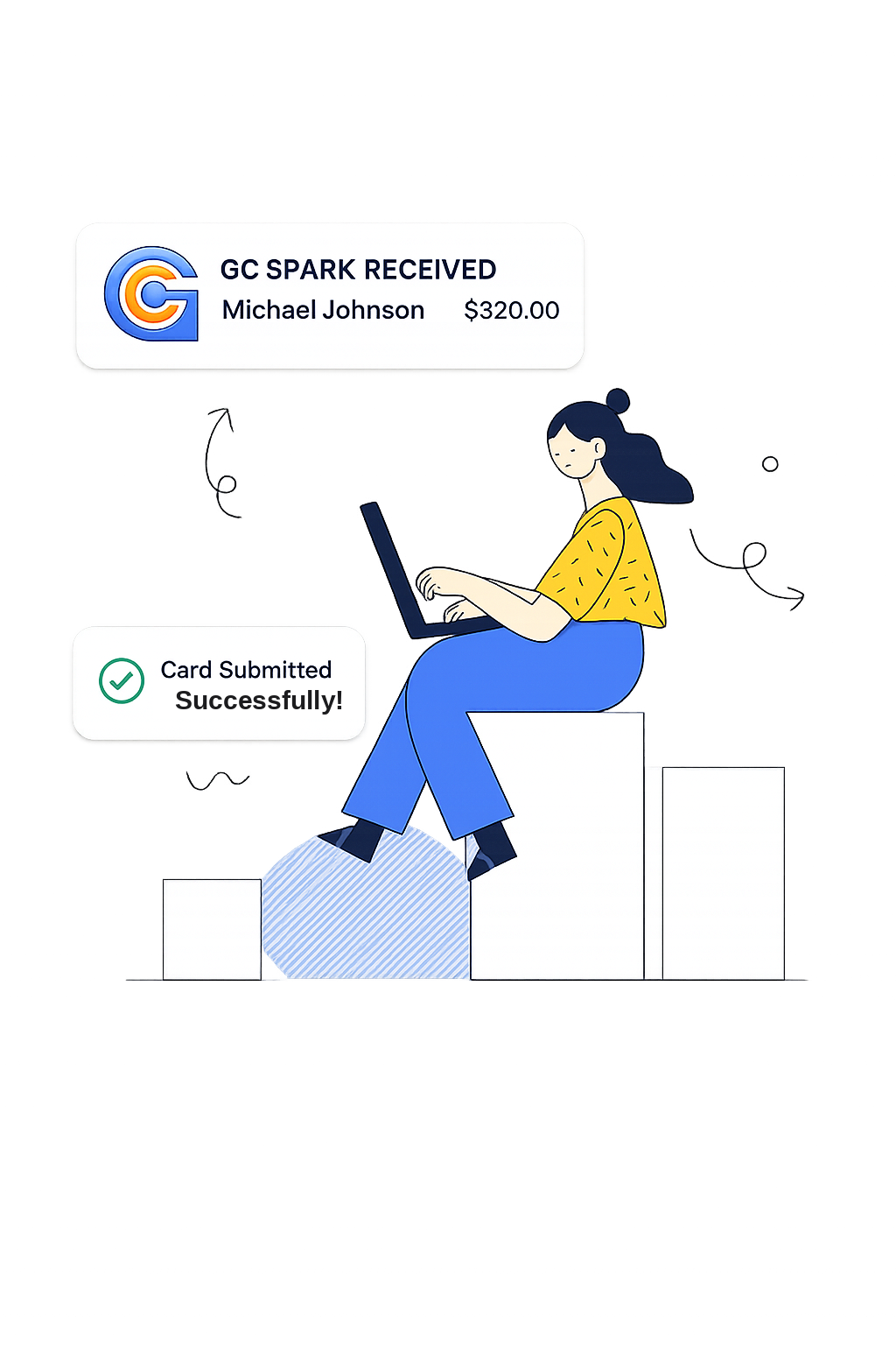 Card submitted successfully on GC SPARK